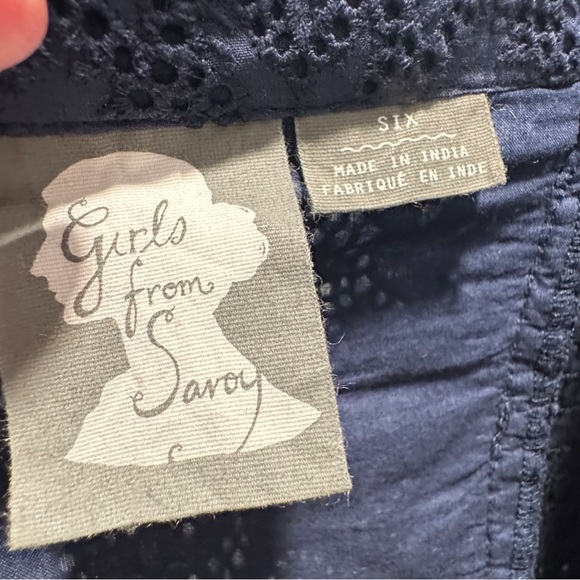 Anthropologie by Girls from Savoy Eyelet Branch Halter A Line Dress size 6 - Picture 14 of 16